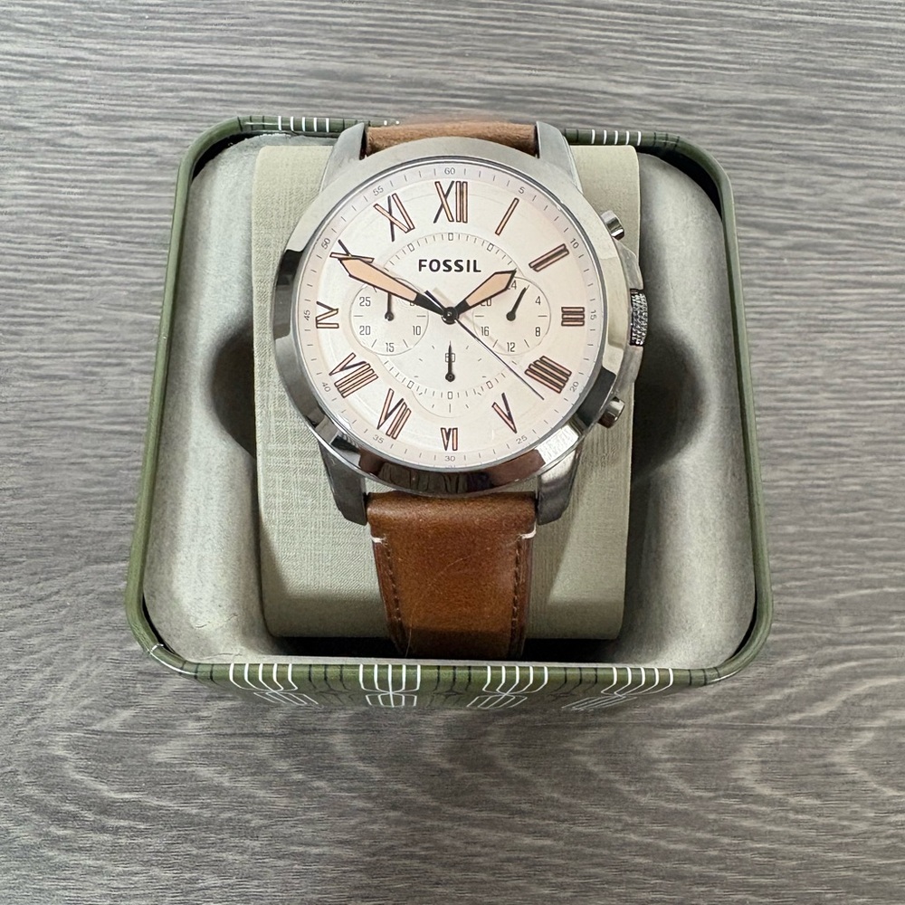 Fossil FS5214 Grant Brown Dial Men's Watch